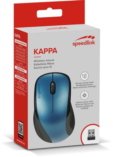 Verpackung der Speedlink Kappa kabellosen Maus, blau