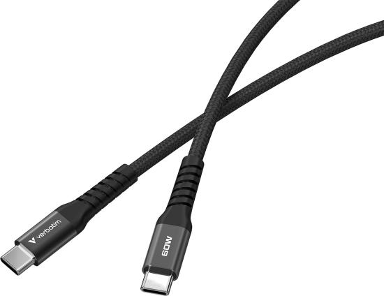 VERBATIM SYNC & Charge USB C to USB C 60W Magnetic 120 CM - Black
