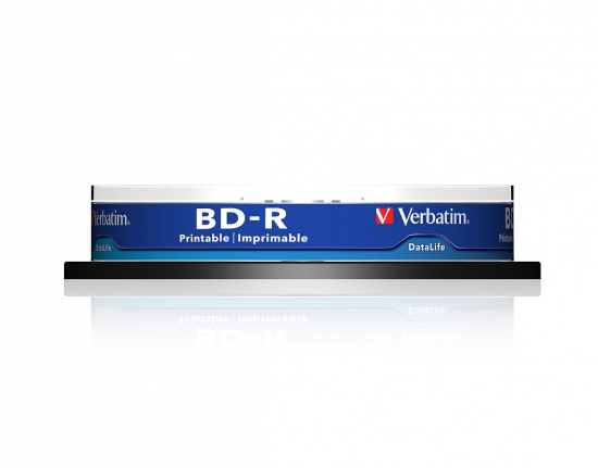 Verbatim BD-R 25er Spindel, bedruckbare Blu-ray Discs mit 25 GB Kapazität.