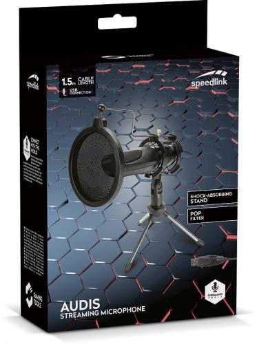 SPEEDLINK AUDIS Streaming Microphone, black