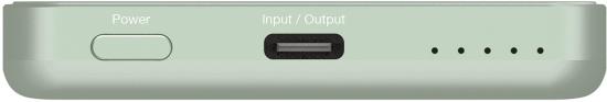 VERBATIM Charge n Go Essentials Power Bank Magnetic 5000MAH Green