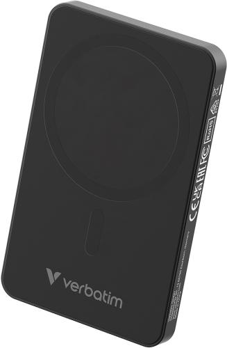 VERBATIM Charge n GoEssentials Power Bank Magnetic Wireless 5000MAH Black