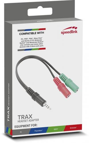 SPEEDLINK TRAX Headset Adapter - for PS5/PS4/Xbox Series X/S/Switch/OLED