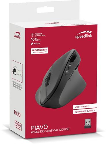 Verpackung der Speedlink PIAVO kabellose vertikale Maus, ergonomisch, geeignet für ergonomisches Arbeiten