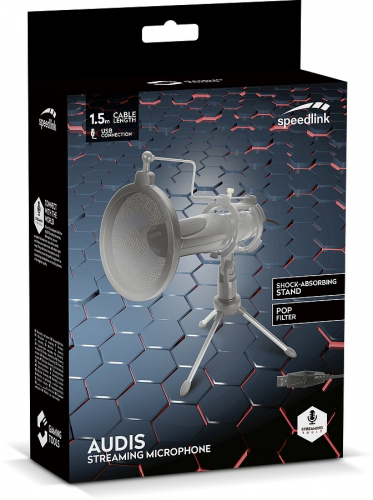 SPEEDLINK AUDIS Streaming Microphone, black