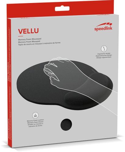 SPEEDLINK VELLU Memory Foam Mousepad, black