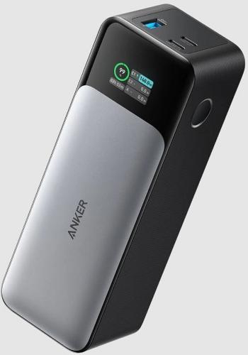 Anker Powerbank mit Anzeige und USB-Ports für mobiles Laden