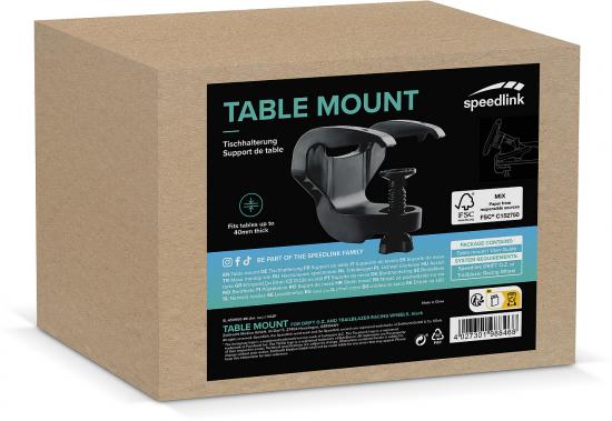 SPEEDLINK Table Mount for DRIFT O.Z and TRAILBLAZER Racing Wheel, black