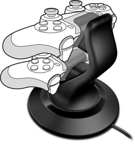 SPEEDLINK TWINDOCK Charging System with A/C Adapter - for PS4, black