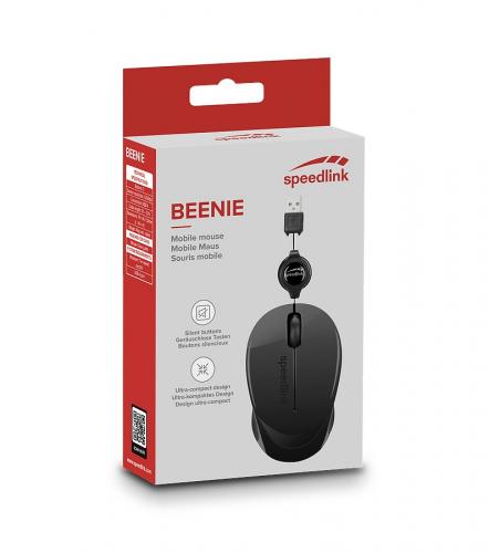 SPEEDLINK BEENIE Mobile Mouse - Wired USB, black